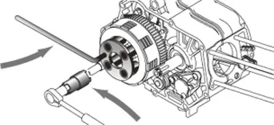 Immagine prodotto di BIKESERVICE Chiave di fissaggio della frizione Per il fissaggio della frizione a 4 poli da 55 mm