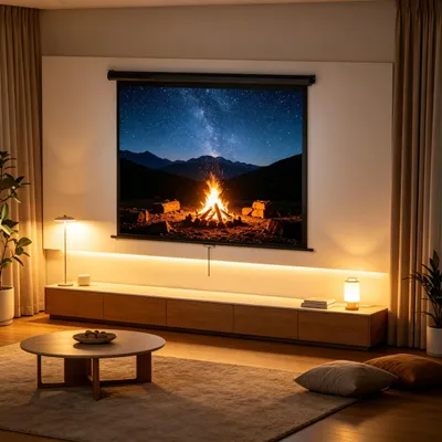 Produktbild von 4 Zoll Projektionsbildschirm 3 Format 4K HD 181 8 138