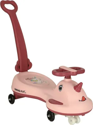 Image de Scooter à gravité Led Swing Fix S1 avec poignée rose Max 65kg