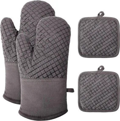 Produktbild von Hitzebeständige Antirutsch-Griffe, 4-er Set, Silikon, Küchenhandgriffe