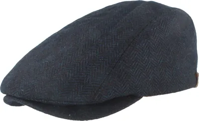 Balke Flatcap schicke Übergangsmütze Fischgrät in blau
