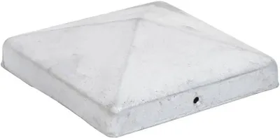 Obrázok produktu pre Ochranné krytky z ocele, žiarovo pozinkované, 5 kusov, 151x151 mm, určené na drevené stĺpiky plotu