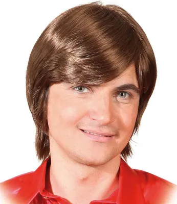 Produktbild von Perücke Schlager braun Herren