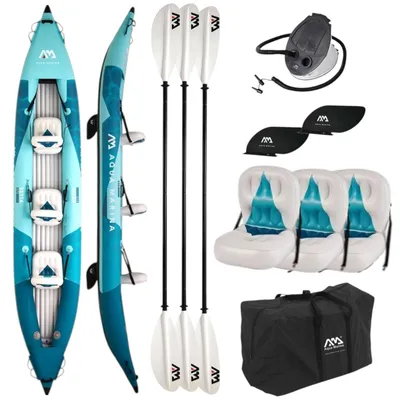 Image de Ensemble de kayak gonflable Aqua Marina BETTA 475 pour 3 personnes, canoë de 475 cm