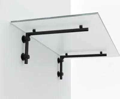 Produktbild von Glaszentrum Hagen 200x90 cm Glasvordach Weiß BK-L