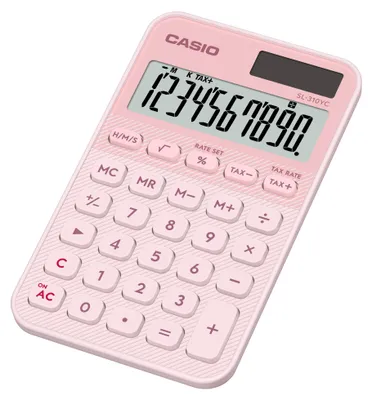 Zdjęcie produktu dla Casio SL-310YC, Kieszeń, Podstawowy kalkulator, 10 cyfr(y), Bateria/Energia słoneczna, Jasnoróżowy