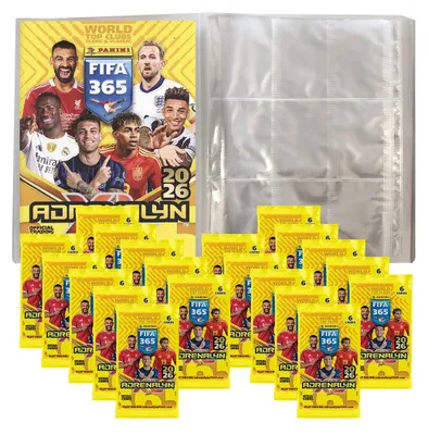 Image de Cartes à collectionner FIFA 365 Adrenalyn XL 2026 - 1 album vierge + 20 boosters