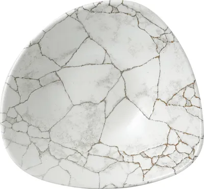 Produktbild von CHURCHILL Kintsugi Agate Grey Teller tief, triangle, ø: 235 mm