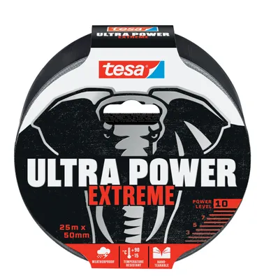 Productafbeelding van tesa® 56623-00000-00 Reparatielint Ultra Power Extreme - 25 m x 50 mm, zwart