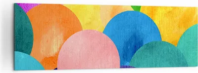 Produktbild von Bild auf Leinwand - Leinwandbild - Abstraktion modern - 160x50cm - Wand Bild - Wanddeko - Leinwanddruck - Bilder - Kunstdruck - Wanddekoration - Leinwand bilder - Wandkunst - AB160x50-3794