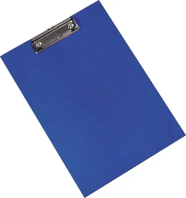 Produktbild von Klemmbrett A4 Blau aus Karton und PVC mit Metallklemmmechanismus