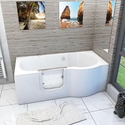 Produktbild von Seniorenwanne mit Tür Whirlpool S12-AIR-L Badewanne 170x85cm