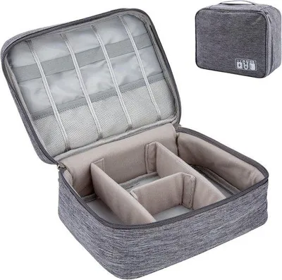 Produktbild von Famanu Kabel Organizer Tasche - Universelle Tragetasche für Elektronikzubehör, 24 x 18 x 9 cm