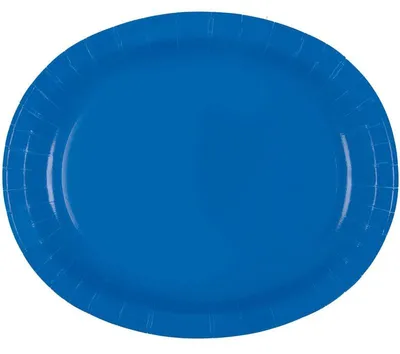 Produktbild von 8 Ovale Blaue Teller
