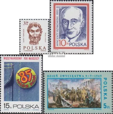 Produktbild von Briefmarken Polen 1985 Mi 2960,2968,2969,2973 (kompl.Ausg.) postfrisch Köpfe aus der Wawel Burg