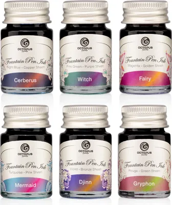 Produktbild von Sheen Ink Set 2, Sheen-Tinten für Füllhalter, 6 x 10 ml
