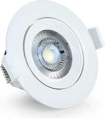 Produktbild von LED Einbauspot 5 Watt | rund | 380 Lumen | schwenkbar  Warmweiß 5 Stück