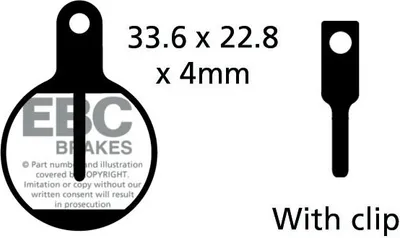Immagine prodotto di CFA648 - Pastiglie per freni da bicicletta (organiche) EBC Brakes