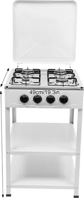 Immagine prodotto di Fornello a gas, 4 fuochi, accensione manuale, bianco