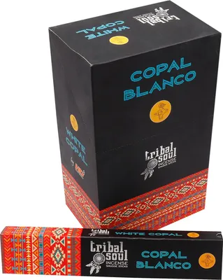 Produktbild von Tribal Soul Räucherstäbchen Weißer Kopal White Copal 12x15g indische Duftmischung