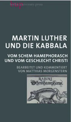 Obrázok produktu pre Martin Luther und die Kabbala
