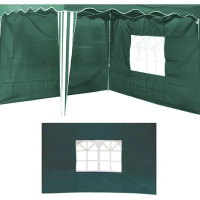 2er Seitenteile Fenster Seitenwand Faltpavillon Fenster Pavillon Grün 300x200cm
