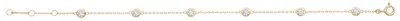 Produktbild von Edles 9 Karat (375) Gold Damen - Armband mit Zirkonia - 18cm*4mm; TRS16277