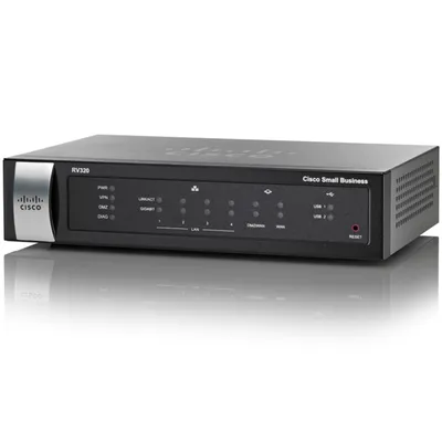 Produktbild von Cisco RV320, Ethernet-WAN, Gigabit Ethernet, Schwarz