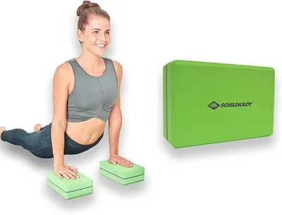 Produktbild von PolkaHome® Yogablok aus EVA-Schaum für Yoga und Pilates – rutschfest, leicht, für Anfänger und Fortgeschrittene