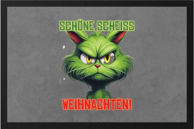Produktbild von Schöne Scheiss Weihnachten Fußmatte Katzenbesitzer Sarkasmus Geschenk