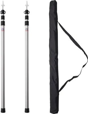 Produktbild von Teleskopstange für Zelte Tarp 2 x Aufstellstangen Zeltstangen Aluminium teleskopisch.