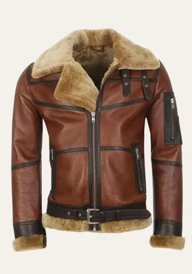 Produktbild von Lammfelljacke - B16 MODELL 5 KASTANIE/CAPPUCCINO - Größe: 3XL