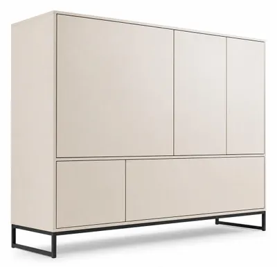 Produktbild von Kommode GENUA – Sideboard modern, Mehrzweckschrank für Wohnzimmer & Schlafzimmer (Sandbeige)