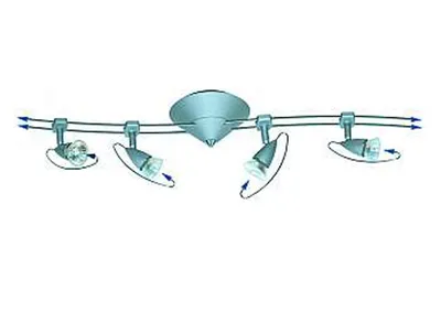 Produktbild von Nice Price Nice Price Schienensystem 4x20W GU5,3 Alu matt 230/12V 80VA Metall