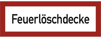 Produktbild von Dreifke® Aufkleber Feuerlöschdecke, Folie, 297x105 mm