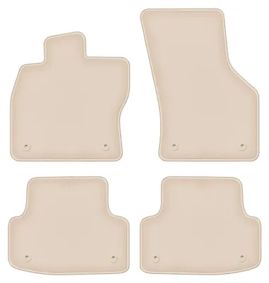 Productafbeelding van Velours automatten voor Audi A3 8V vanaf 2012 (sedan) – 4-delig, beige, op maat – Wielganizator FORTUNA
