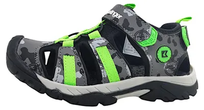 Image de Kastinger Malinur : Sandales noires pour garçons, chaussures d'enfant, style décontracté