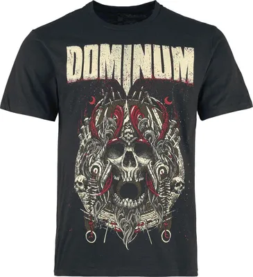 Produktbild von Dominum T-Shirt Herren Tour-Shirt 2025 schwarz Band-Merch, Bands 100% Baumwolle L