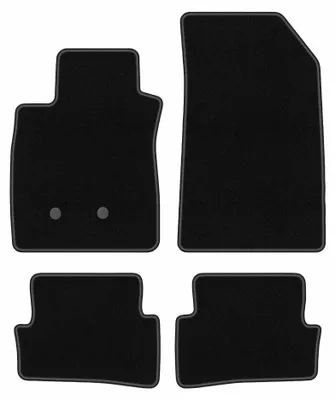 Produktbild von Velours-Fußmatten für Reault Thalia II 2008-2013 (Limousine) – 4-tlg, Schwarz, passgenau – Wielganizator BASIC