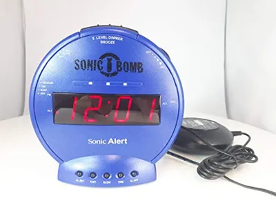 Produktbild von Geemarc Sonic Bomb Wecker mit Vibration (blau) (3521350009286)