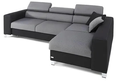 Produktbild von Ecksofa L-Form Sofa Couch Design Couch Polster Textil Modern Bettfunktion Stoff
