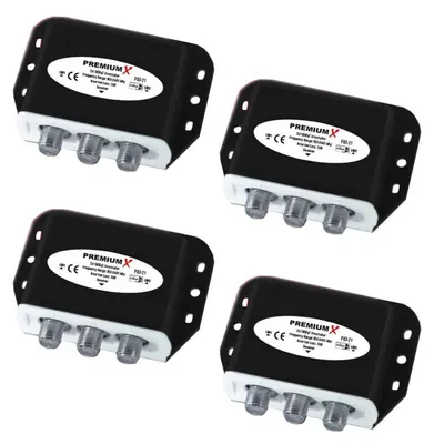 Produktbild von 4x PremiumX DiSEqC Schalter 2/1 SAT Umschalter Satellitenweiche Switch Verteiler