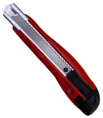 Produktbild von Schuller Universal Cutter Messer 18mm rot mit Metall Klingenführung