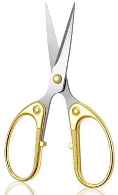 Obrázek produktu pro Omgoods - Zlaté nůžky pro dospělé - Nerezové kancelářské nůžky s ergonomickými rukojeťmi