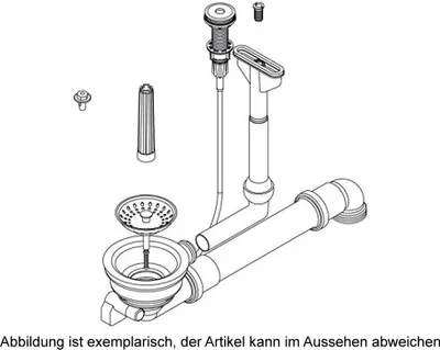 Produktbild von SCHOCK Premium Ab- und Überlaufgarnitur 629332PD für OPUS D-100