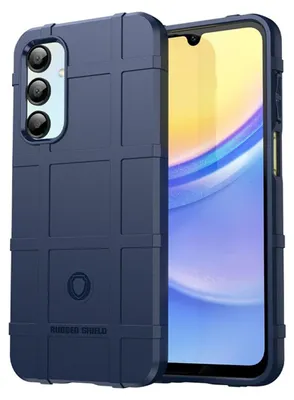 Productafbeelding van MobyDefend Hoesje - Geschikt voor Samsung Galaxy A16  -  Rugged Shield TPU Backcover - Blauw
