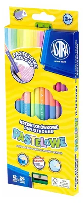 Produktbild von Astra Doppelseitige Pastellstifte 12/24 Farben