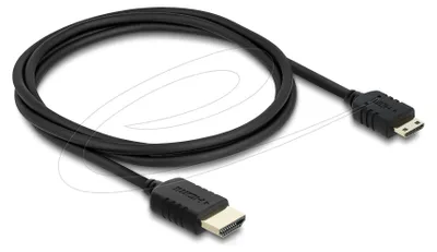 Immagine prodotto di Delock Koaxiales High Speed HDMI Kabel HDMI Stecker zu Mini HDMI Stecker 8K 60 Hz 1 m