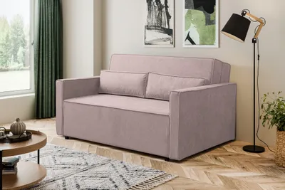 Produktbild von Schlafsofa VESSA 2-Sitzer ausklappbar Bettkasten 200x130 cm Rosa