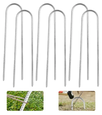 Immagine prodotto di Set di 6 picchetti di ancoraggio da 30 cm in acciaio zincato